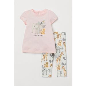 NEW H&M Toddler Girls 4 Animal Printed 2-piece Outfit